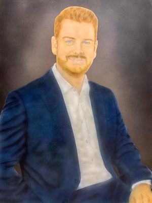 Farbaufbau mit Airbrush bei der Portraitmalerei nach Foto